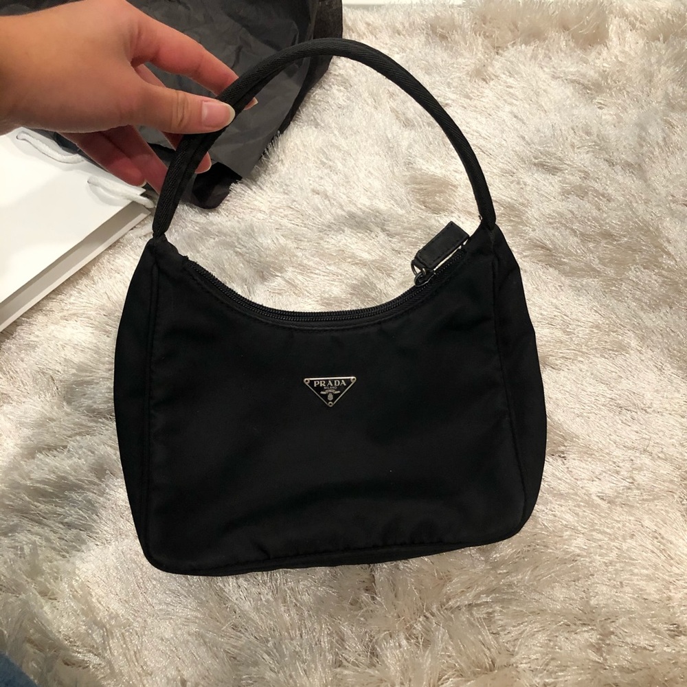 Prada tessuto nylon mini hobo bag AUTHENTIC
